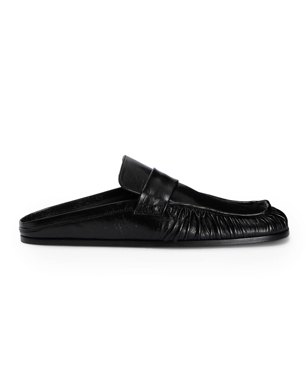 Jil Sander Nikki Leather Sabots Black - Vallgatan 12