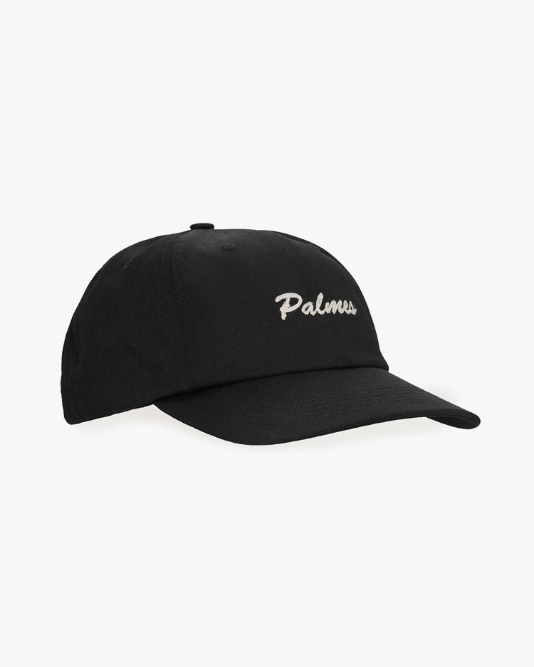 Palmes Logo 6-Panel Cap Black