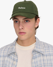 Palmes Logo 6-Panel Cap Dark Green