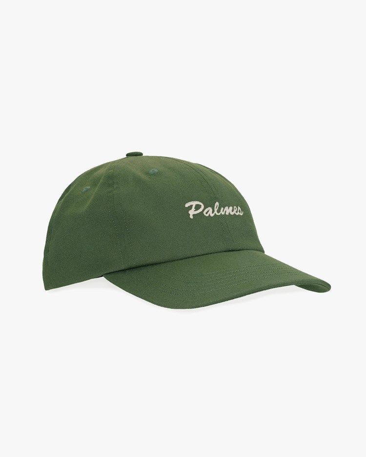 Palmes Logo 6-Panel Cap Dark Green