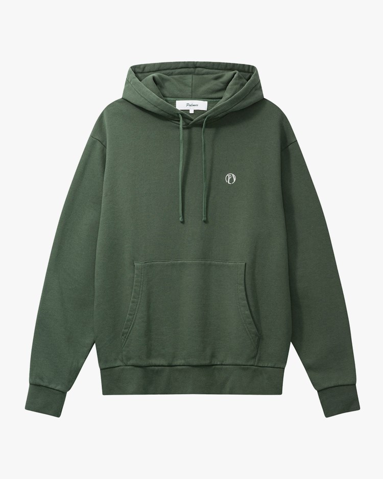 Palmes Ball Hooded Sweatshirt Dark Green