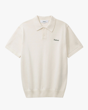 Palmes Cotton Knit Polo Off White