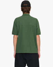 Palmes Logo Pique Polo Dark Green