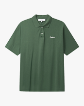 Palmes Logo Pique Polo Dark Green