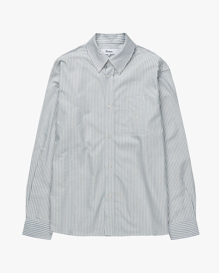 Palmes Deuce Oxford Shirt Light Blue Stripe
