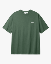 Palmes Screen-Printed Logo T-Shirt Dark Green