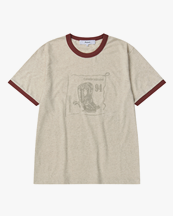 Palmes Celebrazione Ringer T-Shirt Off White