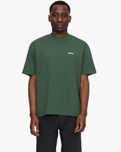 Palmes Screen-Printed Logo T-Shirt Dark Green