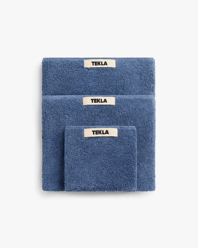 Tekla Terry Towel Storm Blue