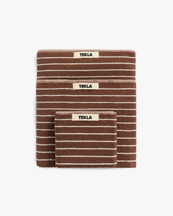 Tekla Terry Towel Rust Stripes