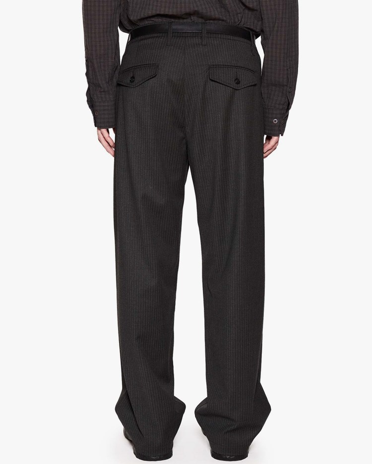 HOPE Wind Wide Leg Trousers Grey Pinstripe - Vallgatan 12