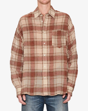Hope Room Shirt Faded Red Check