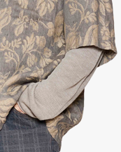 Hope Blues Shirt Grey Linen Jacquard