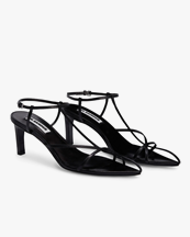 Jil Sander Leather Sandals Black