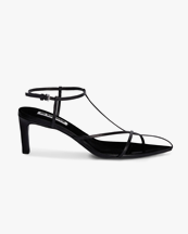 Jil Sander Leather Sandals Black