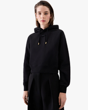 Jacquemus Le Hoodie Gros Grain Hooded Sweatshirt Black