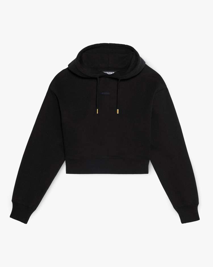 Jacquemus Le Hoodie Gros Grain Hooded Sweatshirt Black