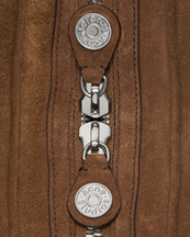 Acne Studios Camero Party Shoulder Bag Suede Cognac Brown