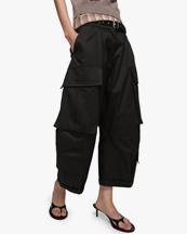 Acne Studios Belted Cargo Trousers Black