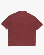 Acne Studios Relaxed Polo T-Shirt Maroon Red