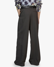 Acne Studios Pleated Stripe Suit Trousers Grey