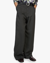 Acne Studios Pleated Stripe Suit Trousers Grey