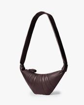 LEMAIRE Small Croissant Bag Grained Leather Tiramisu