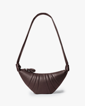 LEMAIRE Small Croissant Bag Grained Leather Tiramisu