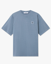 Stone Island 2100030 Garment Dyed Cotton T-Shirt Dark Blue