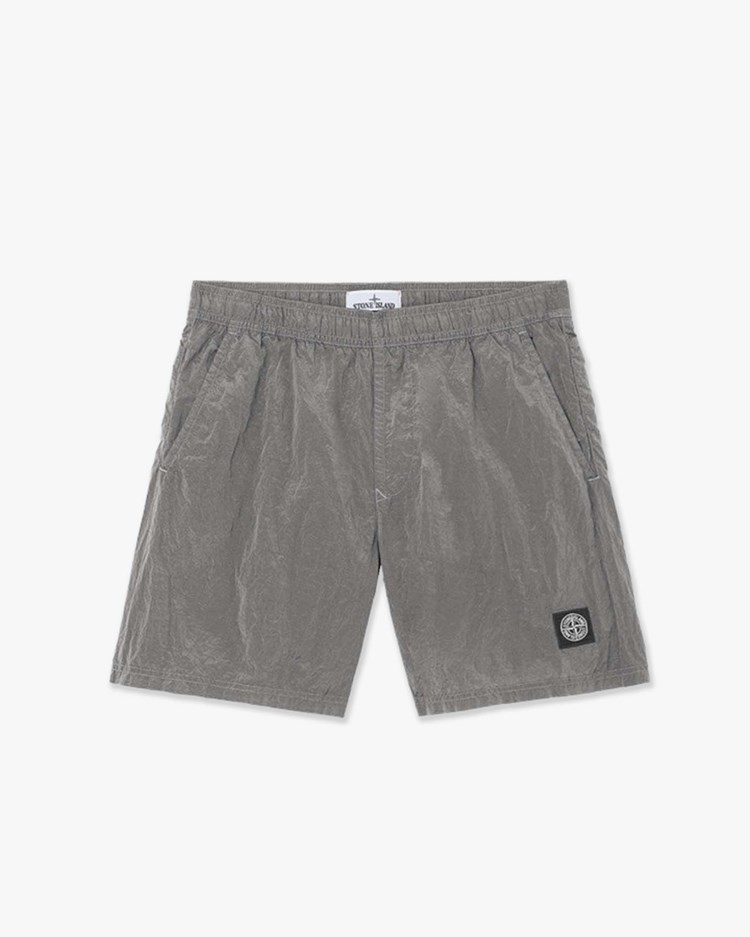 Stone Island B100004 Nylon Metal Shorts Pearl Grey