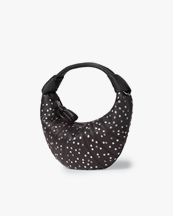 LEMAIRE Studs Dots Mini Fortune Croissant Bi Galva Dark Chocolate