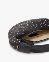 LEMAIRE Studs Dots Mini Fortune Croissant Bi Galva Dark Chocolate