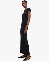 House of Dagmar Contrast Knit Dress Black