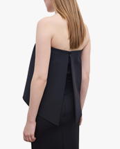 House of Dagmar Rouched Tube Top Black