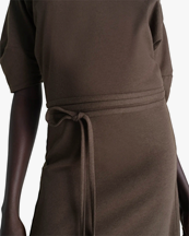 LEMAIRE Off Shoulder Dress Ristretto