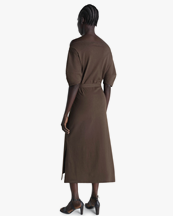 LEMAIRE Off Shoulder Dress Ristretto