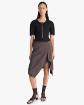 LEMAIRE Fitted Henley Black