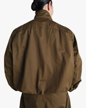 LEMAIRE Soft Pleated Blouson Bronze