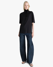 LEMAIRE T-Shirt With Foulard Black