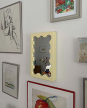 Gustaf Westman Curvy Mirror Micro Pale Yellow