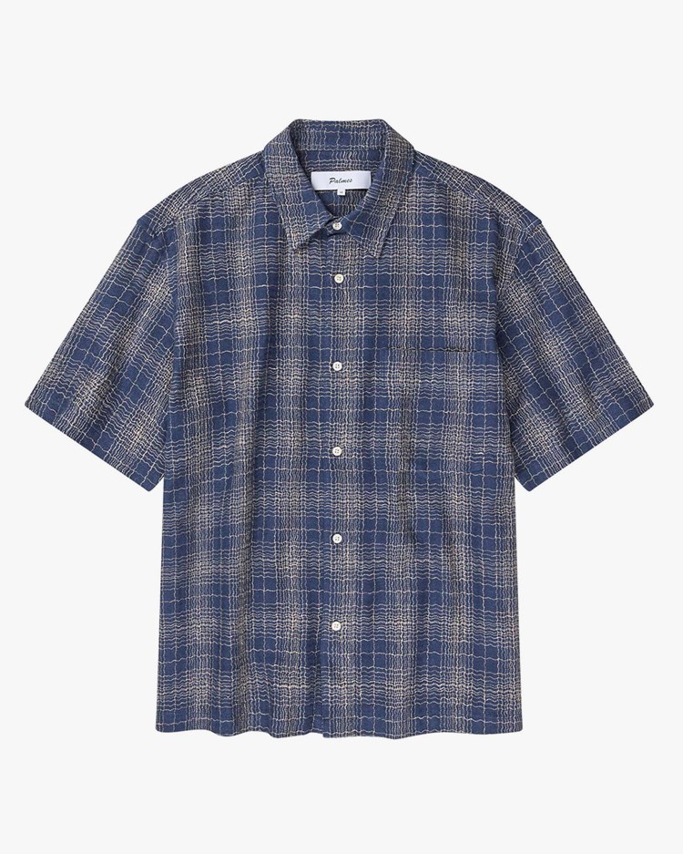 Palmes Checkered Shirt Blue