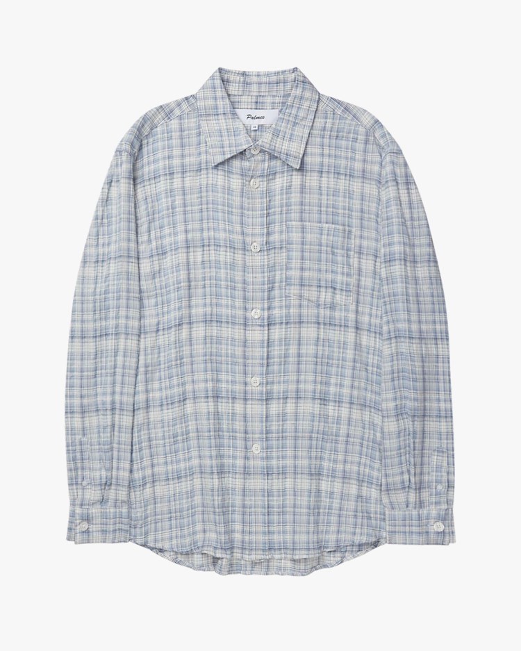 Palmes Wrinkle Shirt Sky Blue