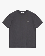 Palmes Screen-Printed Logo T-Shirt Charcoal