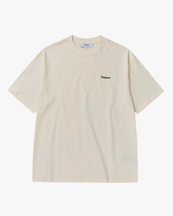 Palmes Screen-Printed Logo T-Shirt Off White