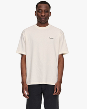 Palmes Screen-Printed Logo T-Shirt Off White