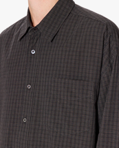 Hope Room Shirt Warm Grey Micro Check