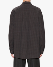 Hope Room Shirt Warm Grey Micro Check