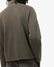 Our Legacy Shrunken Fullzip Worn Graphite Athletic Rib