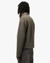 Our Legacy Shrunken Fullzip Worn Graphite Athletic Rib