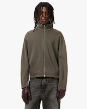 Our Legacy Shrunken Fullzip Worn Graphite Athletic Rib